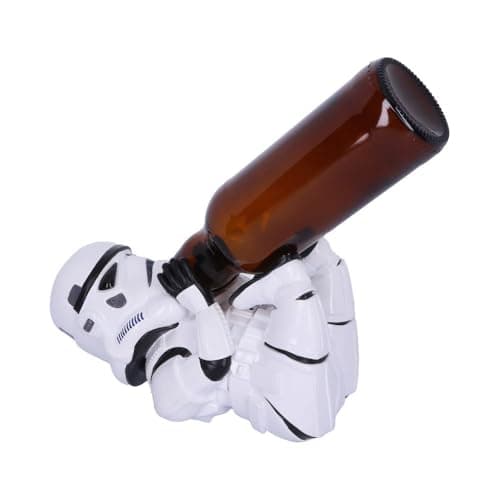 Image of Nemesis Now Original Stormtrooper Sci-Fi Wine Bottle Holder Figurine, White, One Size