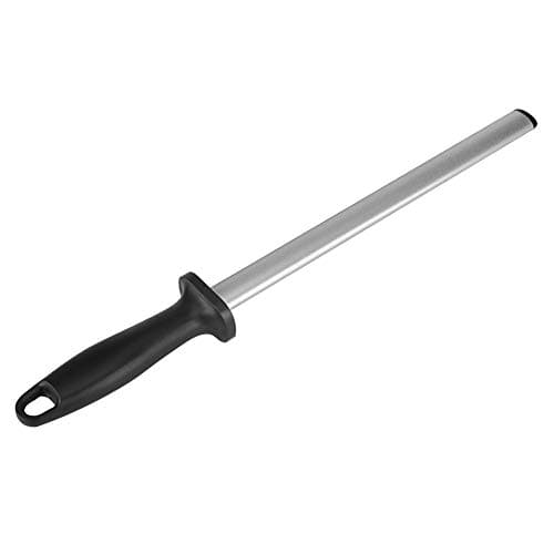 Image of RGBS 12 Inch Diamond Sharpening Steel Knife Sharpener Rod 600 Grit, Professional Extra Fine Oval Knife Sharpener Steel Rod, Kitchen Diamond Coated Honing Steel for Chefs Honing Butcher