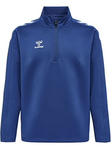 Image of hummel hmlCORE XK HALF ZIP POLY SWEAT KIDS, Unisex kids Sweatshirt, TRUE BLUE, 140 -