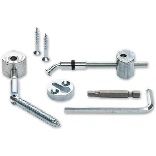 Image of Blueprint Joinery Stair Handrail to Newel Post Fixing Kit (Angled) - Hidden Fix System for Stair Rail & Landing Rail to Newel Posts. Straight or Angled Fixing Kit Supplied in Pairs.