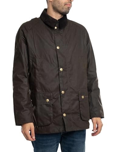 Image of BARBOUR Olive Ashby Wax Jacket 3XL Olive/Ol71