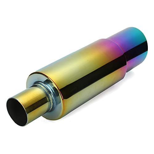 Image of Baceyong Stainless steel racing muffler exhaust tailpipe rear end straight finish