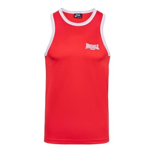 Image of Lonsdale Mens Boxing Vests Red/White S