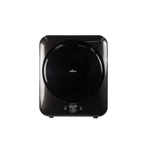 Image of Willow W3TDB Compact 3kg Vented Tabletop Tumble Dryer with 8 Programmes, Portable Front Loading Dryer for Flats & Small Spaces – Black