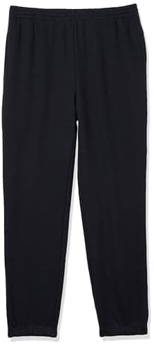 Image of Amazon Essentials Men's Closed Bottom Fleece Joggers (Available in Big & Tall), Navy, XL