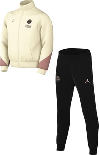 Image of Paris Saint-Germain Strike Third Jordan Dri-Fit Football Tracksuit Made of Knitted Material for Older Children, Pale Ivory/Rust Pink/Black, FQ2660-111, XS