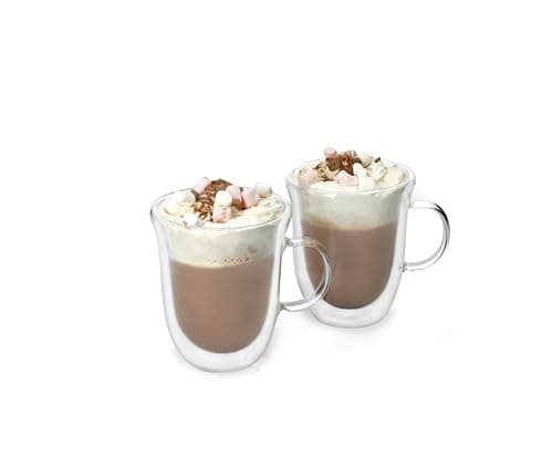 Image of La Cafetière Double Walled Hot Chocolate Glasses Set of 2, 350ml
