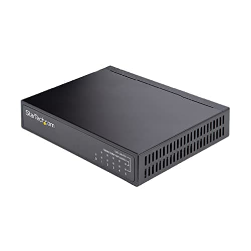 Image of StarTech.com Unmanaged 2.5G Switch - 5 Port Gigabit Switch - 2.5GBASE-T Unmanaged Switch - Network Switch - Backwards Compatible with 10/100/1000Mbps devices - 9K Jumbo (DS52000), Black