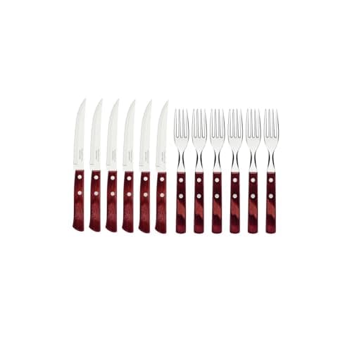 Image of Tramontina 29899/219 Barbecue Set - Red (12-Piece) Multi Colour