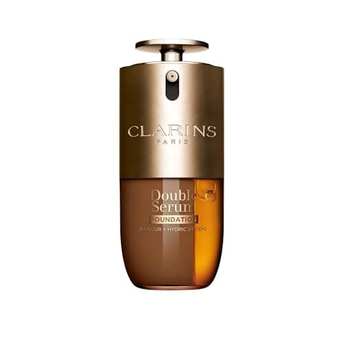Image of Clarins Double Serum Foundation D5N 30ml | Hybrid Serum Foundation | Luminous Satin Finish | Medium-to-Full Customisable Coverage | Hydrates, Boosts Collagen Production and Reduces Signs of Ageing