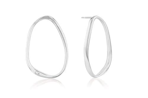 Image of Calvin Klein Women's ELONGATED DROPS Collection Hoop Earrings Stainless steel - 35000450