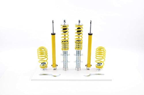 Image of FK Automotive AK Street SMXVW8003 Coilover Sport Suspension Stainless Steel for VW Golf 4 1J 1997 to 2003, TÜV Approved, Lowering 35 to 55 mm, Max Axle Load Front 1010 kg, Rear 985 kg
