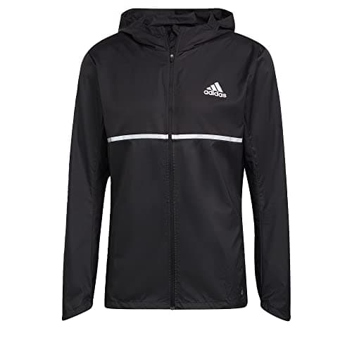 Image of adidas Men's Own the Run Jkt Jacket, black/REFLECTIVE SILVER, M UK