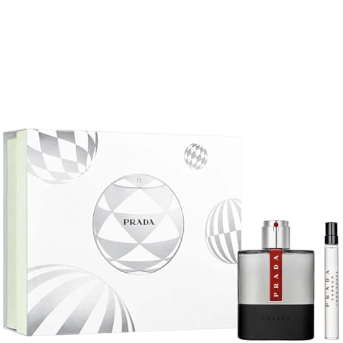 Image of Prada Luna Rossa Carbon Eau de Toilette 100ml Gift Set 2022 (Contains 100ml EDT & 10ml Travel Spray)