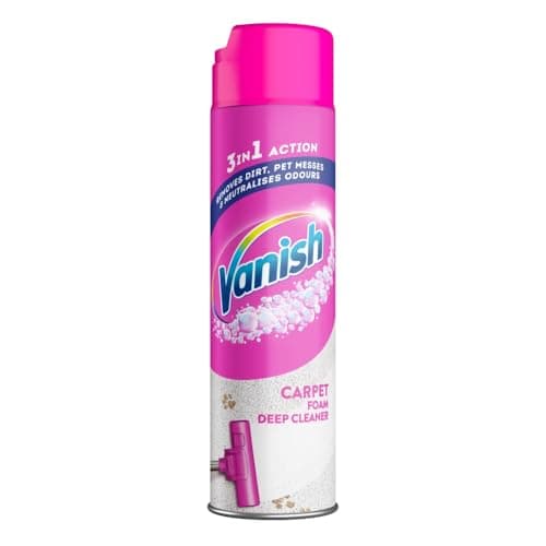 Image of Vanish Gold Carpet Cleaner Foam 600ml Removes 5x More Dirt Than Vacuuming Alone