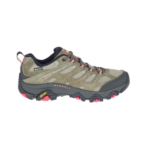 Image of Merrell Women's Moab 3 GTX Waterproof Walking Shoe, Olive, 7 UK
