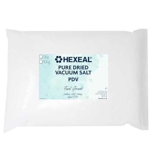 Image of Hexeal PDV Salt 5kg – 5kg Bag of Food Grade Salt for Cooking and Water Softening