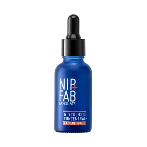 Image of Nip + Fab Glycolic Acid Fix Extreme Booster 10% AHA Liquid Face Drops with Glycolic, Amino Acid, Allantoin for Skin Brightening Toning Exfoliation, 30ml