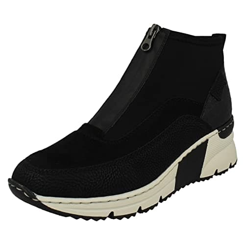 Image of Rieker Greece Womens Ankle Boots 4 UK Black Combi