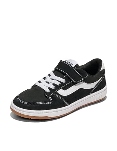 Image of Vans Ryland Sneaker, Suede Canvas Black White, 4 UK Child