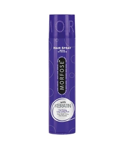 Image of Morfose Hair Styling Spray 400ml - Professional Styling Spray for All Hair Types & Colours, Ideal for Personel,Barber& Salon Use, Hair fibre Spray for Men & Women (300 ml, Mega Strong with Keratin)