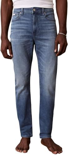 Image of Calvin Klein Men's Slim Taper Embers Jean LV04RE781G Jeans, Blue (Embers), 33W / 32L