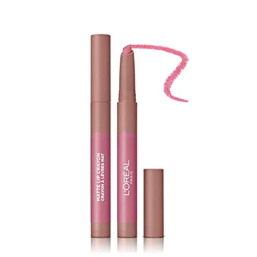 Image of L'Oreal Paris Infallible Very Matte Lip Crayon Lipstick, Smudge Proof, Nude Lipstick, 102 Caramel Blondie, 1 kg