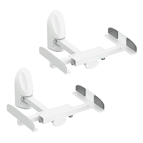 Image of AVF Universal Speaker Wall Mount - Pair Of Side Clamping Speaker Brackets - Tilt & Turn Adjustability - Will Fit Most Speakers Upto Max Weight 20kg - Easy Installation With All Fixings Provided