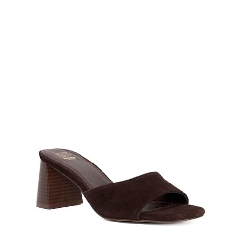 Image of Dune London Ladies JADELY Suede Mules Size UK 8 Suede Block Heeled Sandals