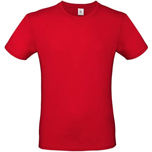 Image of B&C Mens #E150 Tee - Red - 3XL