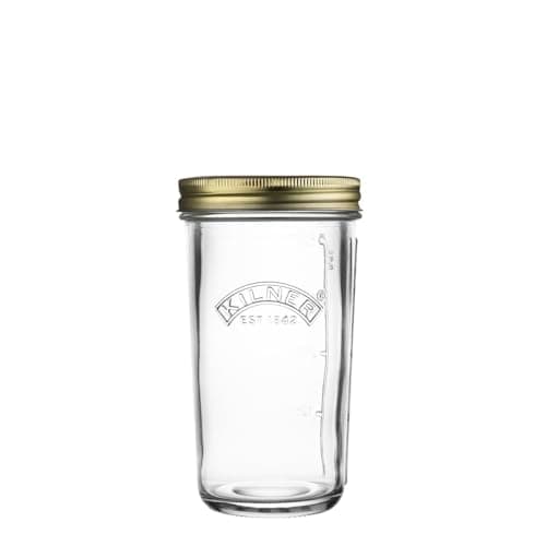 Image of Kilner Wide Mouth Screw Top Lid Preserving Glass Jar 0.5 Litre Transparent (Pack of 2)