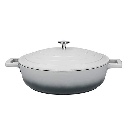 Image of MasterClass Cast Aluminium Shallow Casserole Dish, Grey Ombre, 28cm/4Litre, Gift Boxed