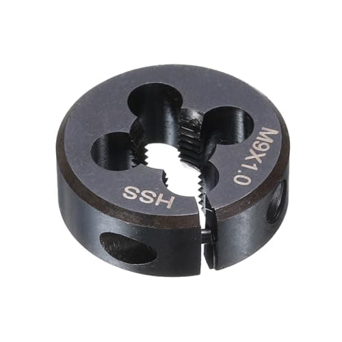 Image of sourcing map Round Threading Die M9 x 1.5 Metric Thread 25mm OD Adjustable Right Hand High-Speed Steel (HSS) Round Die Screw Thread Cutting Die for Thread Repair
