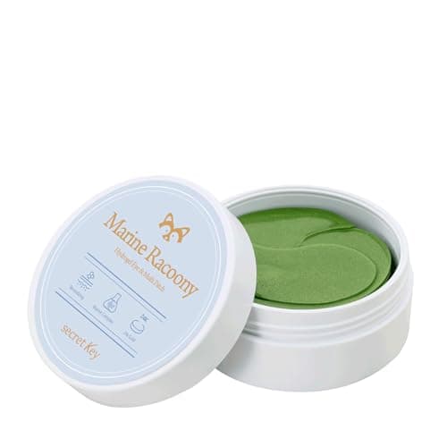 Image of [SECRET KEY] Marine Racoony Hydro Gel Eye & Multi Patch 60 Sheet - Depuffing Eyes & Dark Circles Removing, Natural Hydrating and Anti Wrinkles Eye Patches