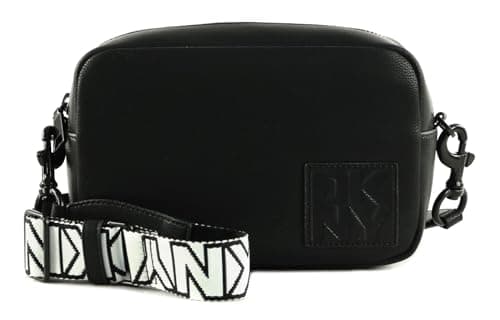 Image of DKNY Women's Kenza Camera Bag, Black/Black, 8.6" W x 5.7" H X 3.1" D