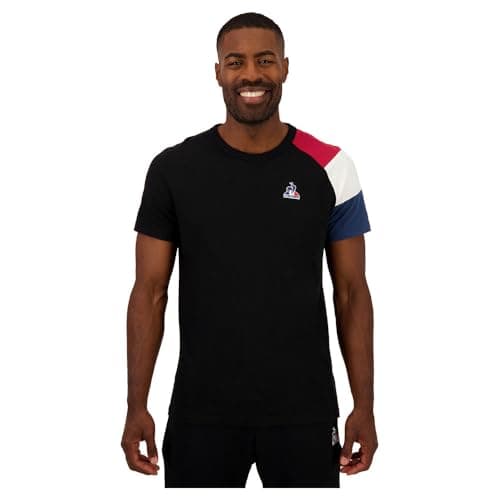 Image of Le Coq Sportif Men's BAT SP Tee SS N°1 M t Shirt, Black
