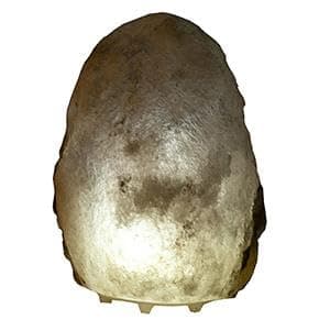 Image of Grey Salt Lamp Natural USB 1-2kg Included USB Cable