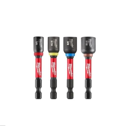 Image of Milwaukee Electric - 4 Piece 2-9/16 INCH Magnetic NUT Driver Set