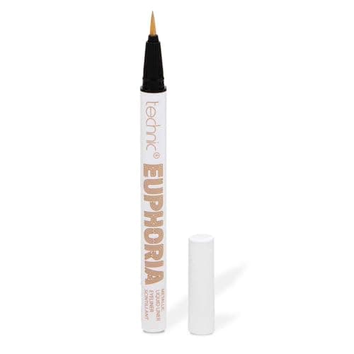 Image of Technic Euphoria Metallic Liquid Liner - Highly Pigmented - Long Lasting - Brush like Tip for Ultimate Precision 0.8ml (Gold)