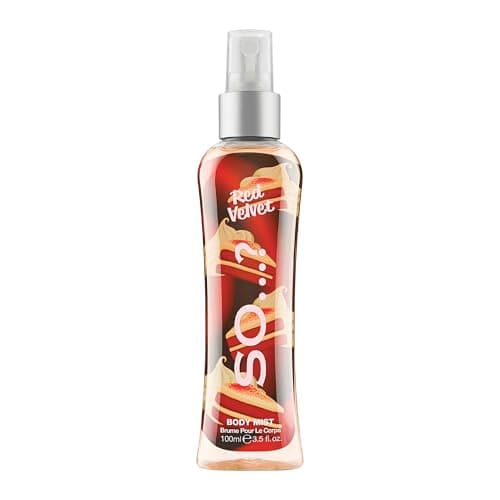Image of Body Mist By So…? Womens Red Velvet Body Mist Fragrance Spray 100ml