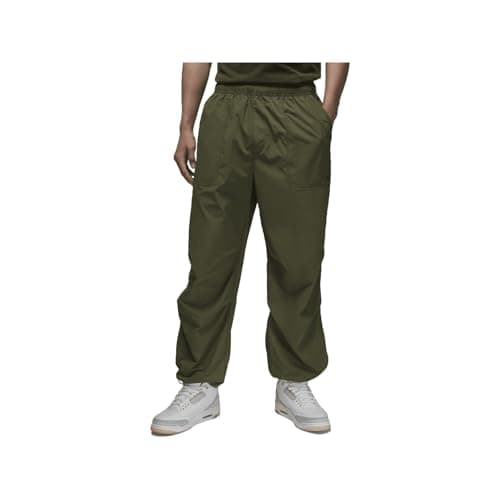 Image of Jordan Essentials Men's Woven Pants (FV7306-222, Medium Olive), Medium Olive, Large