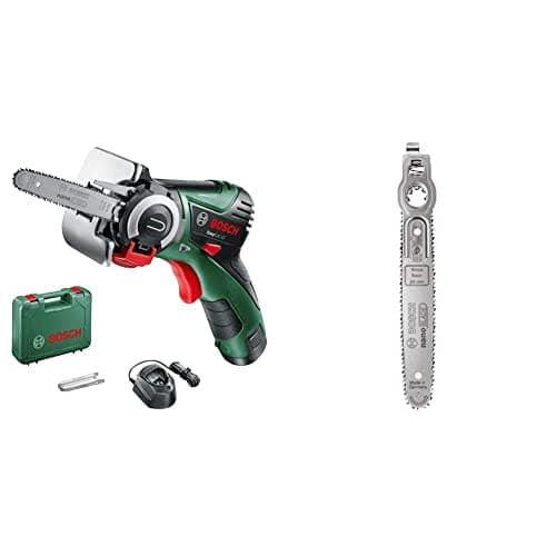 Image of Bosch Home and Garden NanoBlade Cordless Saw EasyCut 12 (1 Battery, 12 Volt System, NanoBlade Technology, in case)&NanoBlade Wood Basic 65 Cutting Depth in Wood, 2609256F43