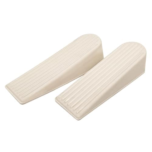 Image of Select Hardware Door Stop, Wedge, Anti Slip Door Holder, Rubber, Cream(Almond), (Pack of 2)