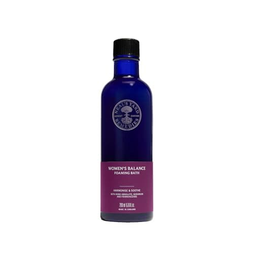 Image of Neal's Yard Remedies, Women's Balance Foaming Bath, Bath Soak, Gifts for Women, Balancing Blend of Essential Oils, Vegan & Cruelty-Free, 200ml
