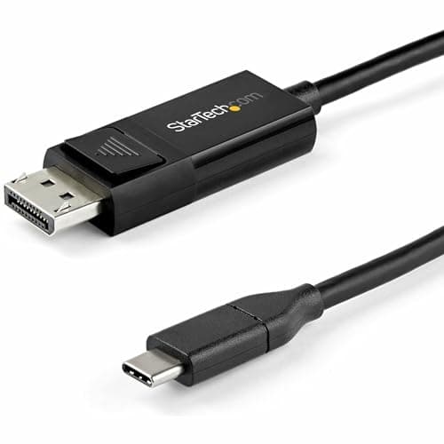 Image of StarTech.com 6ft (2m) USB C to DisplayPort 1.4 Cable 8K 60Hz/4K - Bidirectional DP to USB-C or USB-C to DP Reversible Video Adapter Cable -HBR3/HDR/DSC - USB Type C/TB3 Monitor Cable (CDP2DP142MBD)