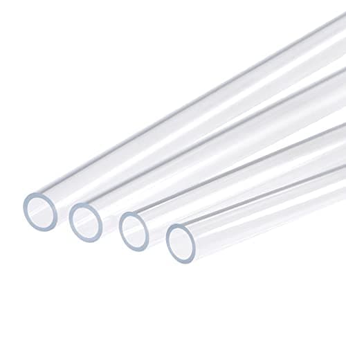 Image of sourcing map Acrylic Pipe Rigid Round Tube Clear 12mm ID 16mm OD 500mm for Lighting, Models, Plumbing, Crafts 4 Pack