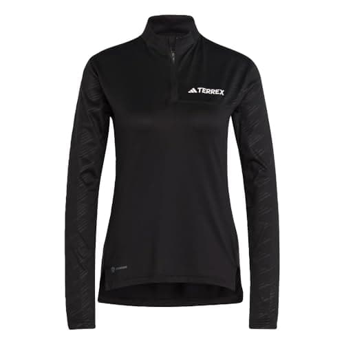 Image of Adidas Women's Terrex Multi Half Zip Long-Sleeve T-Shirt, Black, L