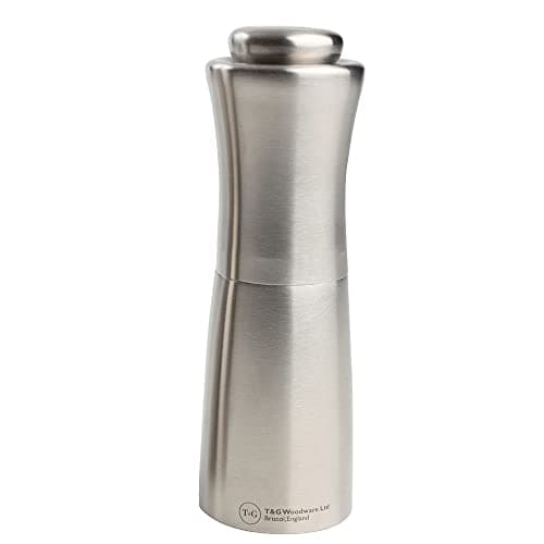 Image of T&G CrushGrind Apollo Stainless Steel Salt Mill, 15 cm 11716