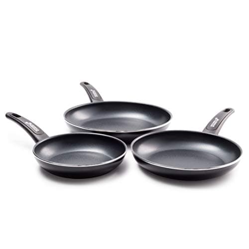 Image of Kitchen Stories CC002622-001 Searsmart Non-Stick 3-Piece Frying Pan Set 20 cm, 24 cm and 28 cm, Aluminium