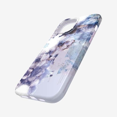 Image of tech21 T21-8598 EcoArt Collage White and Blue for Apple iPhone 12 Pro Max 5G - Fully Biodegradable Phone Case with 3 Meter Drop Protection